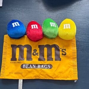 Vintage M&M'S Colorful Plush Bean Bags Set
